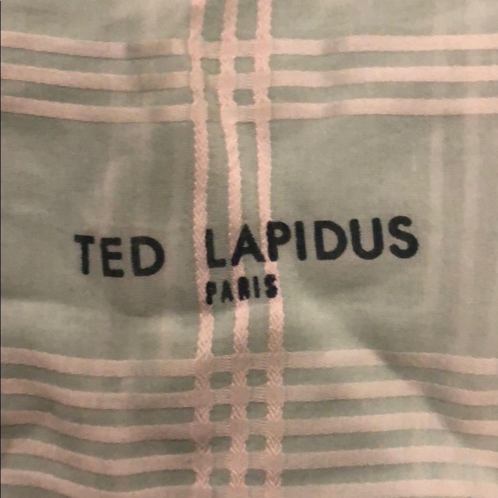 Vintage Ted Lapidus Scarf Paris Teal